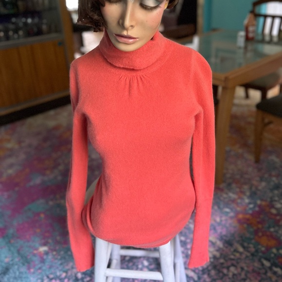 Cashmere Beth Bowley Coral Sweater ~ S - Picture 2 of 11
